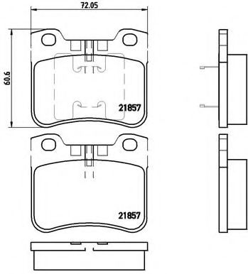 Гальмівні колодки дискові BOSCH арт. P61059