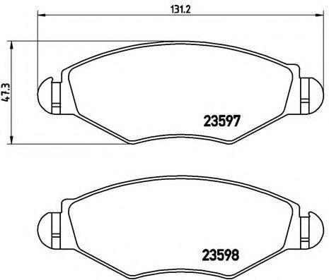 Гальмiвнi колодки дисковi ABS арт. P61063