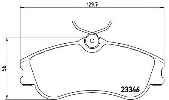 Гальмівні колодки дискові BOSCH арт. P61069