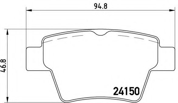 Гальмівні колодки дискові BOSCH арт. P61080