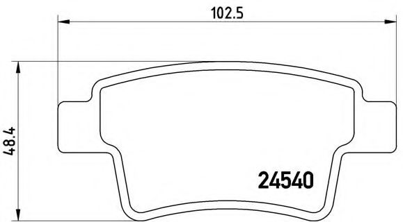 Гальмівні колодки дискові BOSCH арт. P61085