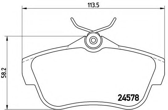 Гальмівні колодки дискові BOSCH арт. P61095