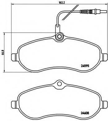 Гальмівні колодки дискові BLUEPRINT арт. P61096