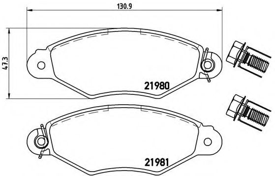 Гальмівні колодки дискові ABS арт. P61098