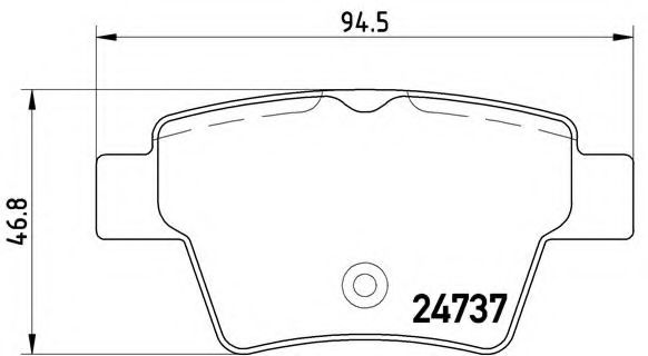 Гальмівні колодки дискові BOSCH арт. P61100