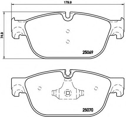 Гальмівні колодки дискові ABS арт. P61107