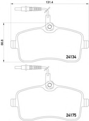 Гальмівні колодки дискові BOSCH арт. P61109