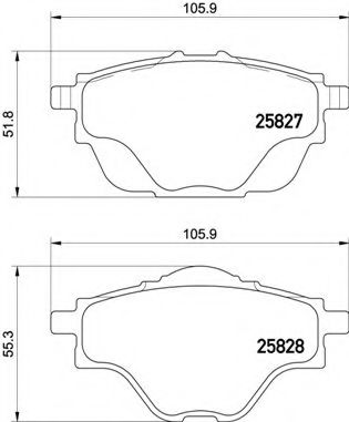 Гальмівні колодки дискові REMSA арт. P61124