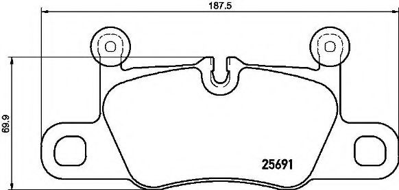 Гальмівні колодки дискові BOSCH арт. P65031