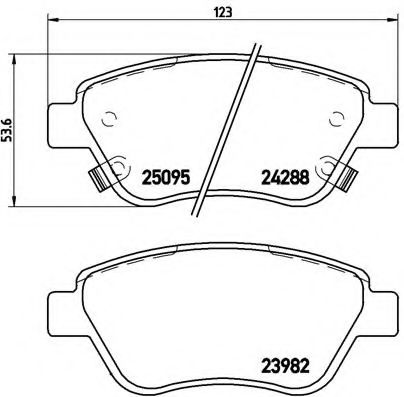 Гальмівні колодки дискові BLUEPRINT арт. P66001