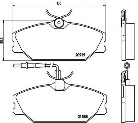 Гальмівні колодки дискові NIPPARTS арт. P68014