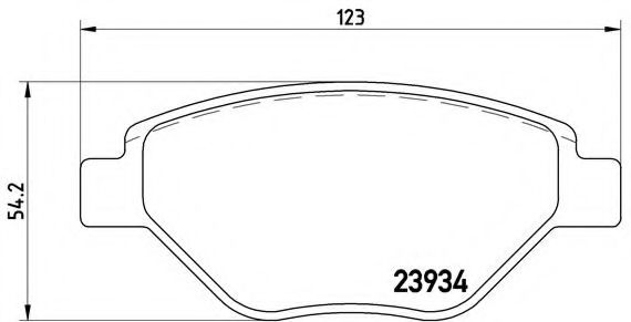 Гальмівні колодки дискові ABS арт. P68031