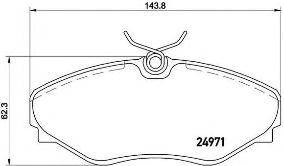 Гальмівні колодки дискові ABS арт. P68055