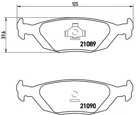 Гальмівні колодки дискові BOSCH арт. P71003