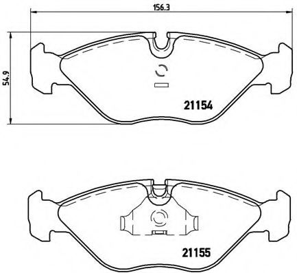 Гальмівні колодки дискові BOSCH арт. P71005