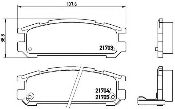 Гальмівні колодки дискові BLUEPRINT арт. P78005