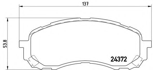 Гальмівні колодки дискові BLUEPRINT арт. P78015