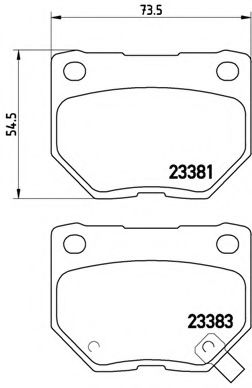 Гальмівні колодки дискові TOKO CARS арт. P78016