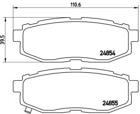 Гальмівні колодки дискові BOSCH арт. P78018