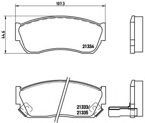 Гальмівні колодки дискові BOSCH арт. P79005