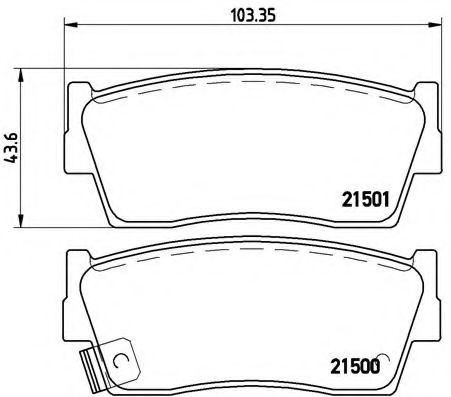 Гальмівні колодки дискові BOSCH арт. P79006