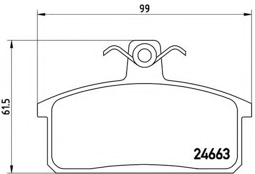 Гальмівні колодки дискові BOSCH арт. P79007