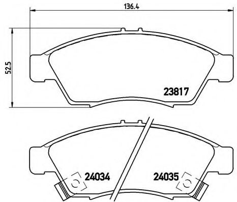 Гальмівні колодки дискові ABS арт. P79014