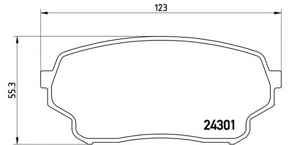 Гальмівні колодки дискові BOSCH арт. P79019