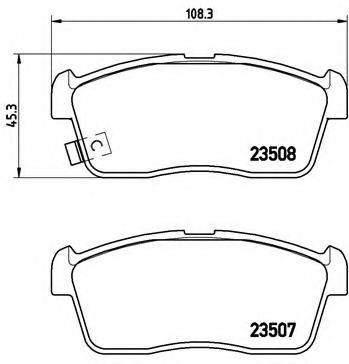 Гальмівні колодки дискові BOSCH арт. P79020