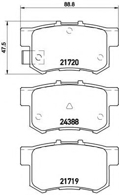 Гальмівні колодки дискові BLUEPRINT арт. P79027