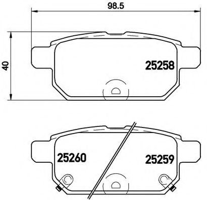 Гальмівні колодки зад. Baleno 16-/Swift 10-/Vitara 15-  ICER арт. P79029