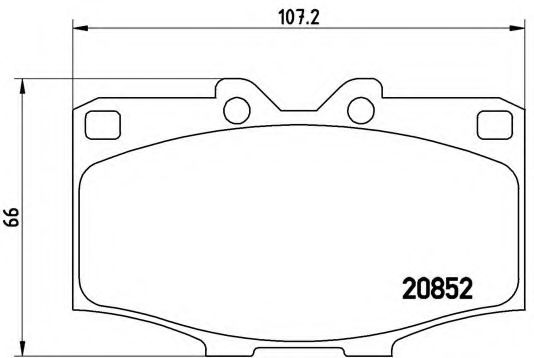 Гальмівні колодки дискові BOSCH арт. P83006