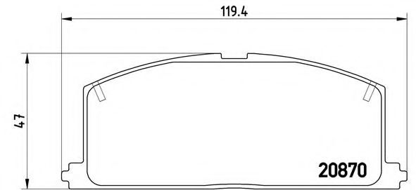 Гальмівні колодки дискові BOSCH арт. P83011