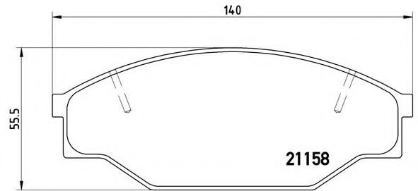 Гальмівні колодки дискові BLUEPRINT арт. P83013