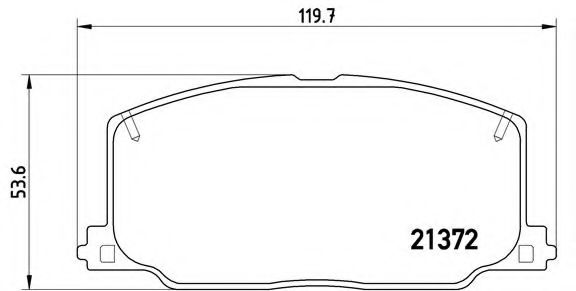 Гальмівні колодки дискові BOSCH арт. P83016