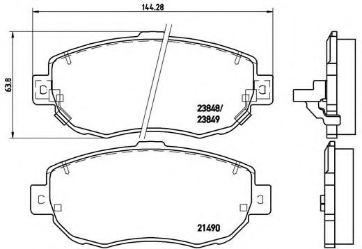 Гальмівні колодки дискові BLUEPRINT арт. P83037