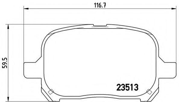 Гальмівні колодки дискові TOKO CARS арт. P83040