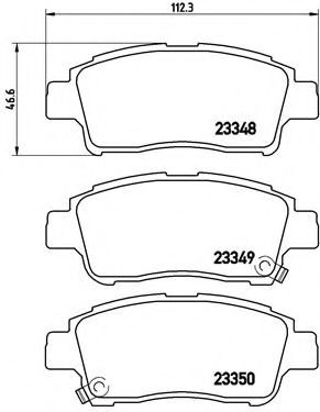 Гальмівні колодки дискові BLUEPRINT арт. P83050