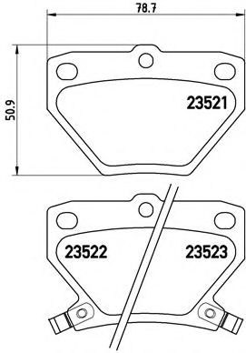 Гальмівні колодки дискові BOSCH арт. P83052