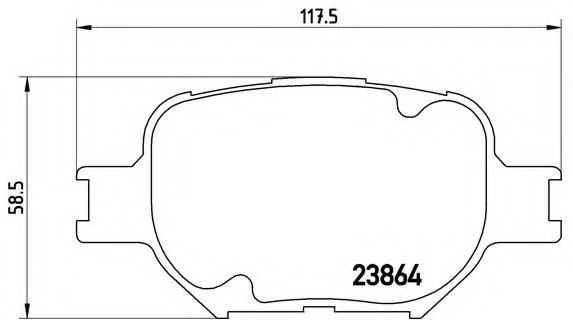 Гальмівні колодки дискові REMSA арт. P83054