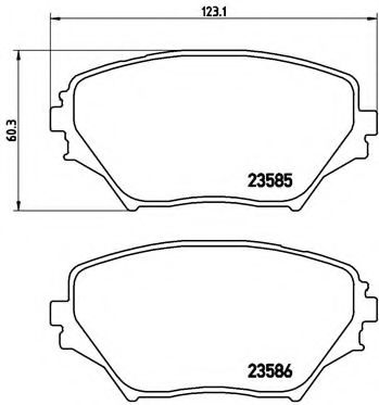 Гальмівні колодки дискові NIPPARTS арт. P83055