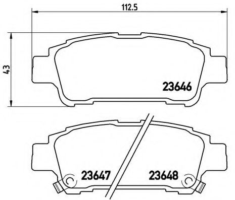 Гальмівні колодки дискові BOSCH арт. P83056