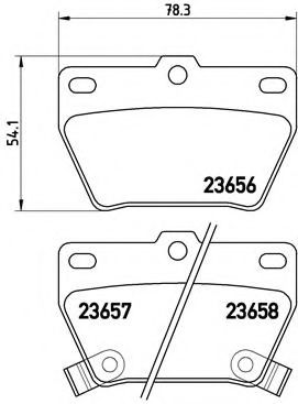 Гальмівні колодки дискові BOSCH арт. P83057