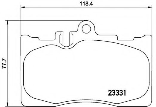 Гальмівні колодки дискові BOSCH арт. P83058