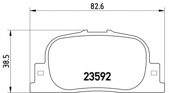 Гальмівні колодки дискові HERTHBUSSJAKOPARTS арт. P83063