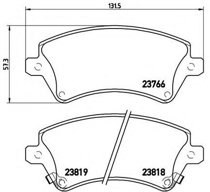 Гальмівні колодки дискові TRW арт. P83064