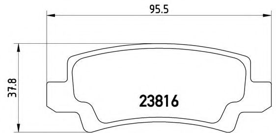 Гальмівні колодки дискові TOKO CARS арт. P83065