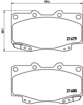 РљРѕРјРїР»РµРєС‚ РіР°Р»СЊРјС–РІРЅРёС… РєРѕР»РѕРґРѕРє Р· 4 С€С‚. РґРёСЃРєС–РІ JAPANPARTS арт. P83069