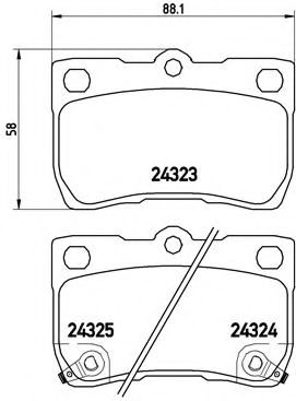 Гальмівні колодки дискові BLUEPRINT арт. P83073