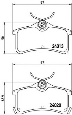 Гальмівні колодки дискові BLUEPRINT арт. P83084